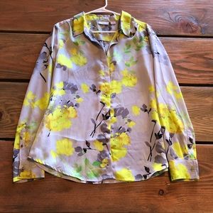Liz Claiborne women’s sheer shirt Sz L